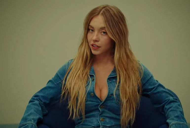 Sydney Sweeney Nude jeans